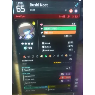 Bushi noct pal perfect worker