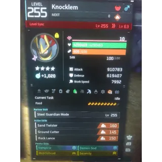 Knocklem pal modded stats fighter