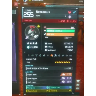 Necromus pal modded stats fighter