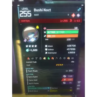 Bushi noct pal modded stats worker