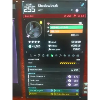 Shadowbeak pal modded stats mount