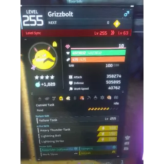Grizzbolt pal modded stats worker