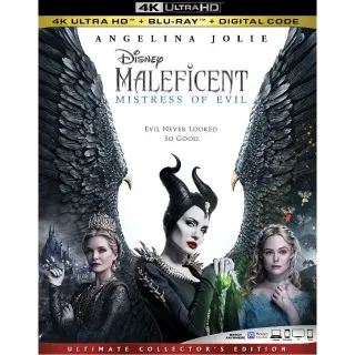 Maleficent: Mistress of Evil 4k MA code only (AH75...)