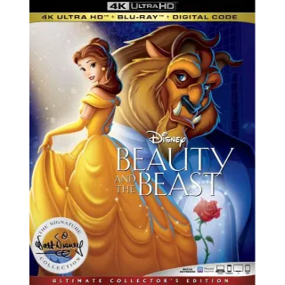 Beauty and the Beast 4k (animated) iTunes only (7KKT...)