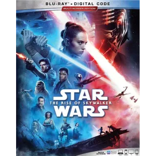Star Wars: The Rise of Skywalker HD MA code only (30QP...)