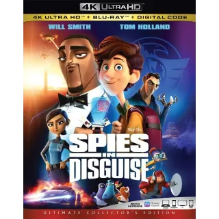 Spies in Disguise 4k MA code only (3ROQ...)