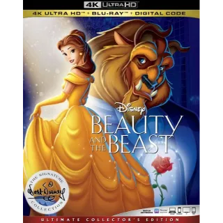 Beauty and the Beast 4k (animated) iTunes only (7KHK...)