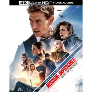 Mission: Impossible - Dead Reckoning Part One 4k vudu or iTunes (PXM4...)