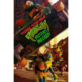 Teenage Mutant Ninja Turtles: Mutant Mayhem iTunes 4k or vudu HD (PW2X...)