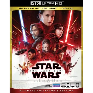 Star Wars: The Last Jedi  4K MA code only (46P5...)