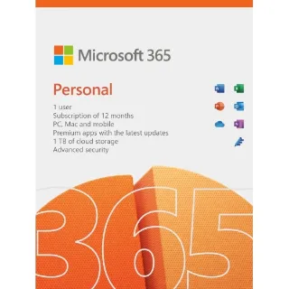 Microsoft Office 365 Personal (1 Year / 1 Account) NA CD KEY (Authentic)