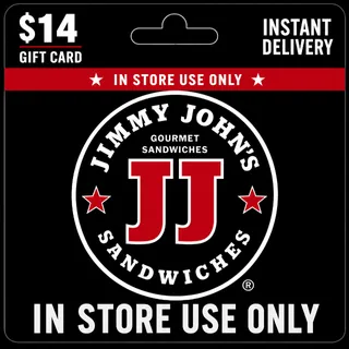 $14.77 Jimmy Johns Giftcard (In Store Use Only) [Instant Delivery]