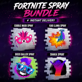 Fortnite - Cuddle Mask | Kab Llama | Disco Baller | Shaka Spray (BUNDLE) [Instant Delivery] ⚡️FLASH SALE ⚡️