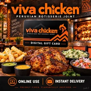 $50.00 Viva Chicken Gift Card⚡️FLASH SALE ⚡️