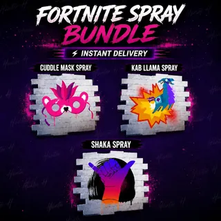Fortnite - Cuddle Mask | Kab Llama | Shaka Spray (BUNDLE) [Instant Delivery] ⚡️FLASH SALE ⚡️