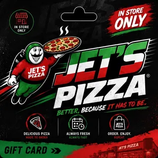 $90.00 Jets Pizza Giftcard (In Store Use Only) [Instant Delivery]