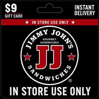 $9.00 Jimmy Johns Giftcard (In Store Use Only) [Instant Delivery]