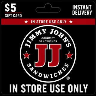 $5.81 Jimmy Johns Giftcard (In Store Use Only) [Instant Delivery]