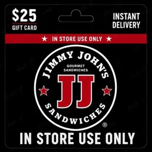 $25.00 Jimmy Johns Giftcard (In Store Use Only) [Instant Delivery]