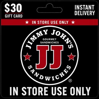 $30.00 Jimmy Johns Giftcard (In Store Use Only) [Instant Delivery]