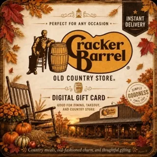 $30.00 Cracker Barrel Gift Card⚡️FLASH SALE ⚡️