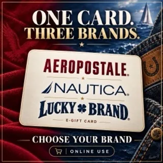 $172.00 Aeropostale | Nautica | Lucky Brand Gift Card⚡️FLASH SALE ⚡️