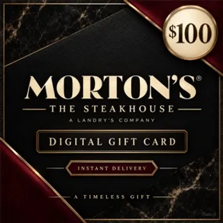 $100.00 Morton’s Steak House Gift Card⚡️FLASH SALE ⚡️