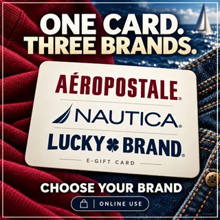 $172.00 Aeropostale | Nautica | Lucky Brand Gift Card⚡️FLASH SALE ⚡️