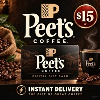 $15.00 Peet’s Coffee Gift Card⚡️FLASH SALE ⚡️