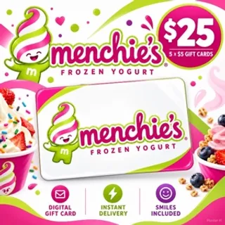 $25.00 Menchie's Frozen Yogurt Gift Card⚡️FLASH SALE ⚡️