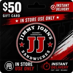 $50.00 (1x$50) Jimmy Johns Giftcard (In Store Use Only) [Instant Delivery]