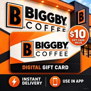 $10.00 Biggby Coffee Gift Card ⚡️ FLASH SALE ⚡️