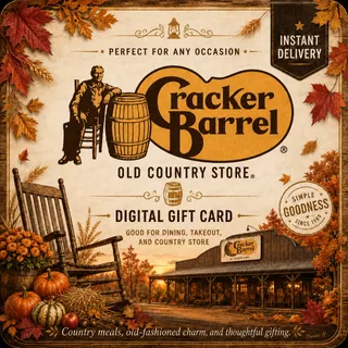 $30.00 Cracker Barrel Gift Card⚡️FLASH SALE ⚡️
