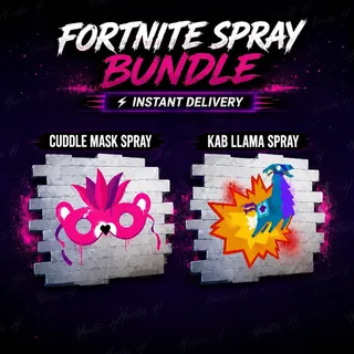 Fortnite - Kab Llama Spray | Cuddle Mask (Bundle) [Instant Delivery]