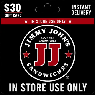 $30.00 Jimmy Johns Giftcard (In Store Use Only) [Instant Delivery]