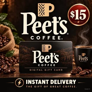 $15.00 Peet’s Coffee Gift Card⚡️FLASH SALE ⚡️