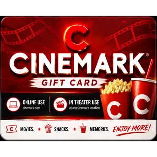$20.00 Cinemark Gift Card | Use at Fandango or Cinemark [Instant Delivery]