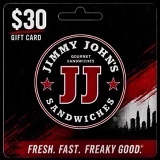 $30.00 Jimmy Johns Giftcard [Instant Delivery]