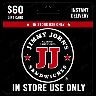 $60.00 Jimmy Johns Giftcard (In Store Use Only) [Instant Delivery]