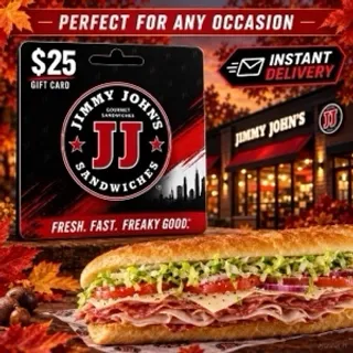 $25.00 Jimmy Johns Giftcard [Instant Delivery]