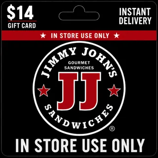 $14.00 Jimmy Johns Giftcard (In Store Use Only) [Instant Delivery]