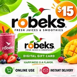 $15.00 Robeks Giftcard [Instant Delivery]