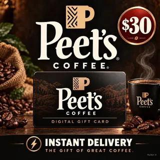 $30.00 Peet’s Coffee Gift Card⚡️FLASH SALE ⚡️