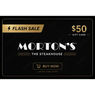 $50 Morton’s Steak House Gift Card⚡️FLASH SALE ⚡️