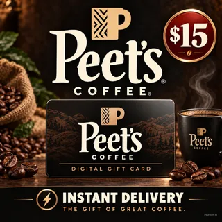 $15.00 Peet’s Coffee Gift Card⚡️FLASH SALE ⚡️