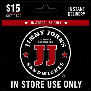 $15.00 Jimmy Johns Giftcard (In Store Use Only) [Instant Delivery]