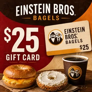 $25.00 Einstein Bros. Bagels Gift Card⚡️FLASH SALE ⚡️