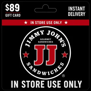 $89.20 Jimmy Johns Giftcard (In Store Use Only) [Instant Delivery]
