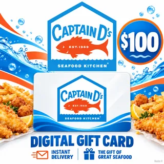 $100.00 Captain D’s Gift Card⚡️FLASH SALE ⚡️
