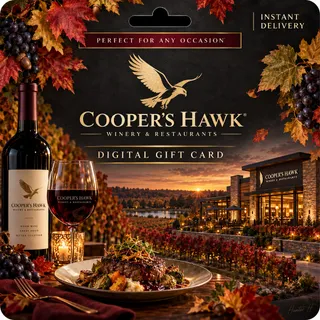 $100.00 Coopers Hawk Gift Card⚡️FLASH SALE ⚡️